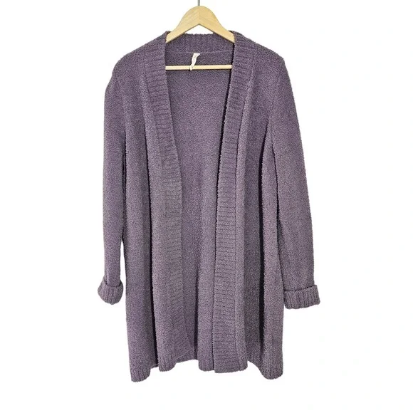Daily Practice by Anthropologie Cosy Purple Cardigan Size Medium - Picture 2 of 9